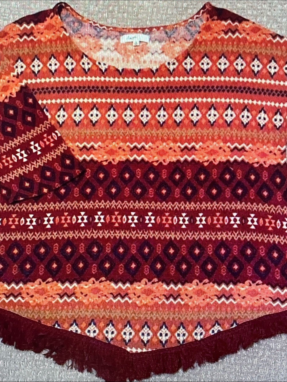 Angels Forever Young Knit Top in Coral and Pink